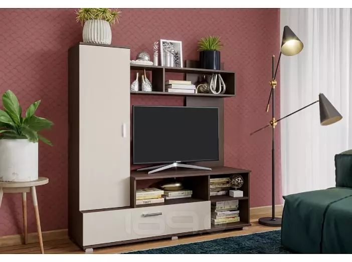 Гостиная Мини (Дуб беленый, венге)