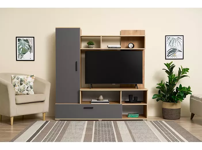 Гостиная Мини (Графит, Дуб Крафт)