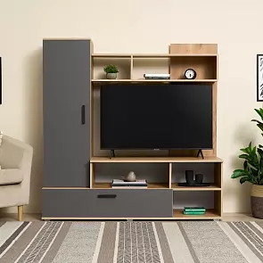 Гостиная Мини (Графит, Дуб Крафт)