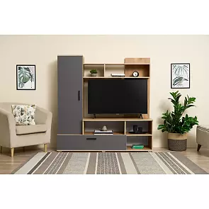 Гостиная Мини (Графит, Дуб Крафт)