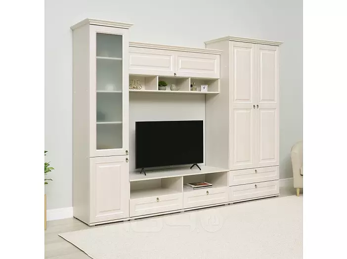 Гостиная Престиж 1 Вариант №3 (Сандал светлый, сандал светлый)