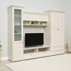 Гостиная Престиж 1 Вариант №3 (Сандал светлый, сандал светлый)