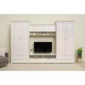 Гостиная Престиж 1 Вариант №4 (Сандал светлый, сандал светлый)