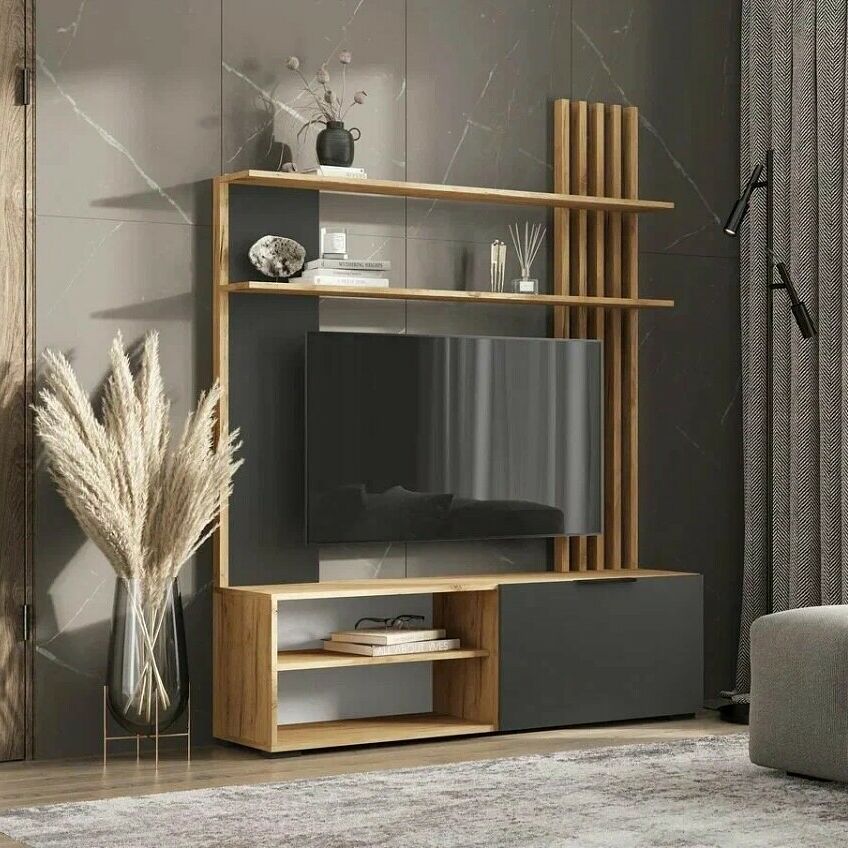 Гостиная Роджина Графит Дуб Крафт КРОМКА ДУБ СОНОМА 8500₽