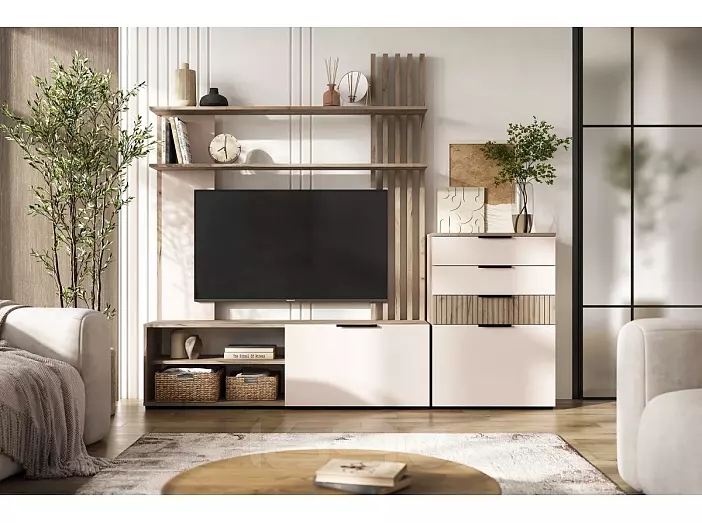 Гостиная Роджина (Кашемир, Дуб Крафт серый)