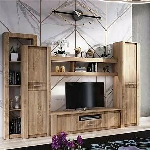 Гостиная Терра Вариант №1 (Дуб Сонома, Дуб Сонома)