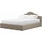 Кровать интерьерная Афина Велюр Бежевый 160х200 Кровать интерьерная Афина Велюр Бежевый 160х200
