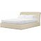 Кровать Сицилия экокожа бежевый с подъемным механизмом 1600x2000, ортопедическое основание, изголовье мягкое