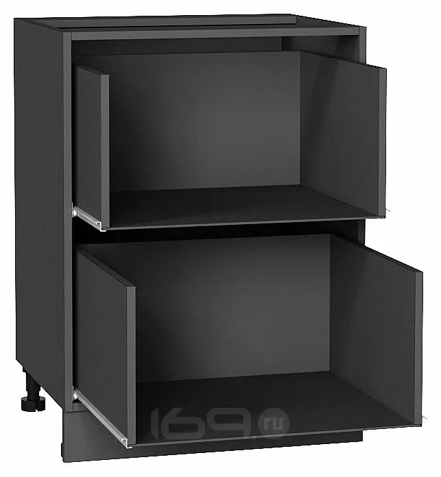 Каркас нижнего шкафа с 2-мя ящиками Н 602 Graphite