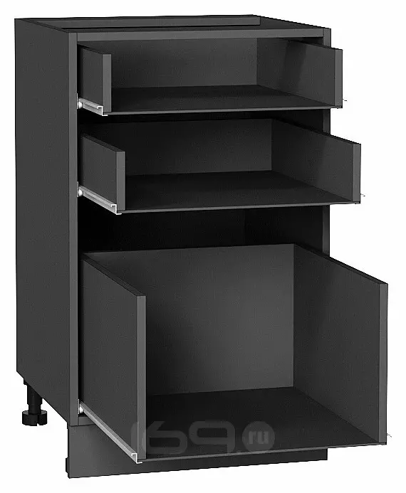 Каркас нижнего шкафа с 3-мя ящиками Н 503 Graphite