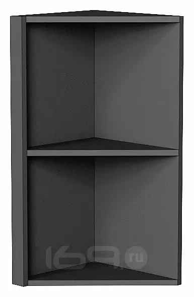Каркас верхнего торцевого шкафа ВТ 300 Graphite