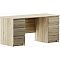 КАСТОР стол письменный 6 ящиков 151х65 RU сонома КАСТОР стол письменный 6 ящиков 151х65 RU сонома