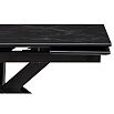 Керамический стол Бронхольм 140(200)х80х77 черный мрамор / черный