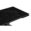 Керамический стол Бронхольм 140(200)х80х77 черный мрамор / черный