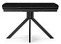 Керамический стол Катчел 120(180)x80 черный мрамор / черный