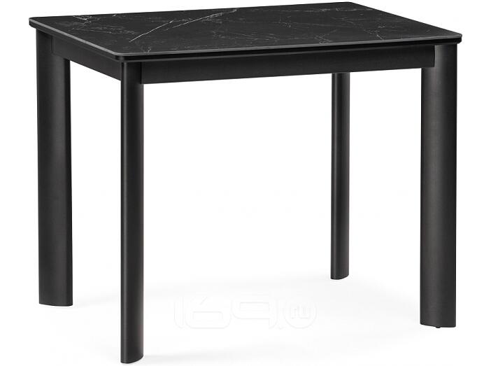 Керамический стол Кина 90(130)х65х76 shakespeare black / черный