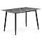 Керамический стол Rion 120 серый мрамор / черный