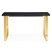 Керамический стол Селена 2 160х90 черный мрамор / золото