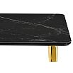 Керамический стол Селена 3 160х90 черный мрамор / золото