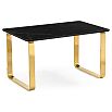 Керамический стол Селена 4 160х90 черный мрамор / золото