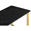 Керамический стол Селена 4 160х90 черный мрамор / золото