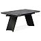 Керамический стол Вейв 160(220)х89х75 серый мрамор baolai / черный