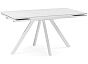 Керамический стол Вилли 140 (200) х 80 белый мрамор alpin white / snow white / белый
