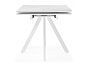 Керамический стол Вилли 140 (200) х 80 белый мрамор alpin white / snow white / белый