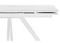 Керамический стол Вилли 140 (200) х 80 белый мрамор alpin white / snow white / белый