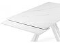 Керамический стол Вилли 140 (200) х 80 белый мрамор alpin white / snow white / белый
