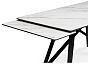 Керамический стол Вилсон 160(220)х89 белый gilt white / черный