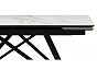 Керамический стол Вилсон 160(220)х89 белый gilt white / черный