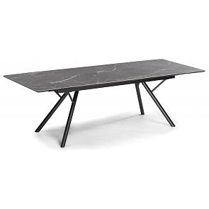 Керамический стол Ворен 180(240)x90 nero markina / черный