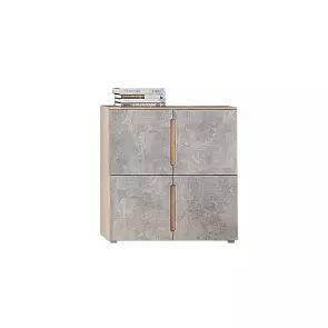 Ким Тумба 4-х ств  (Бетон темный, сонома)