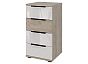 Комод 4 ящика Альянс Дуб Крафт/Белый глянец/Дуб Крафт 444*840*433