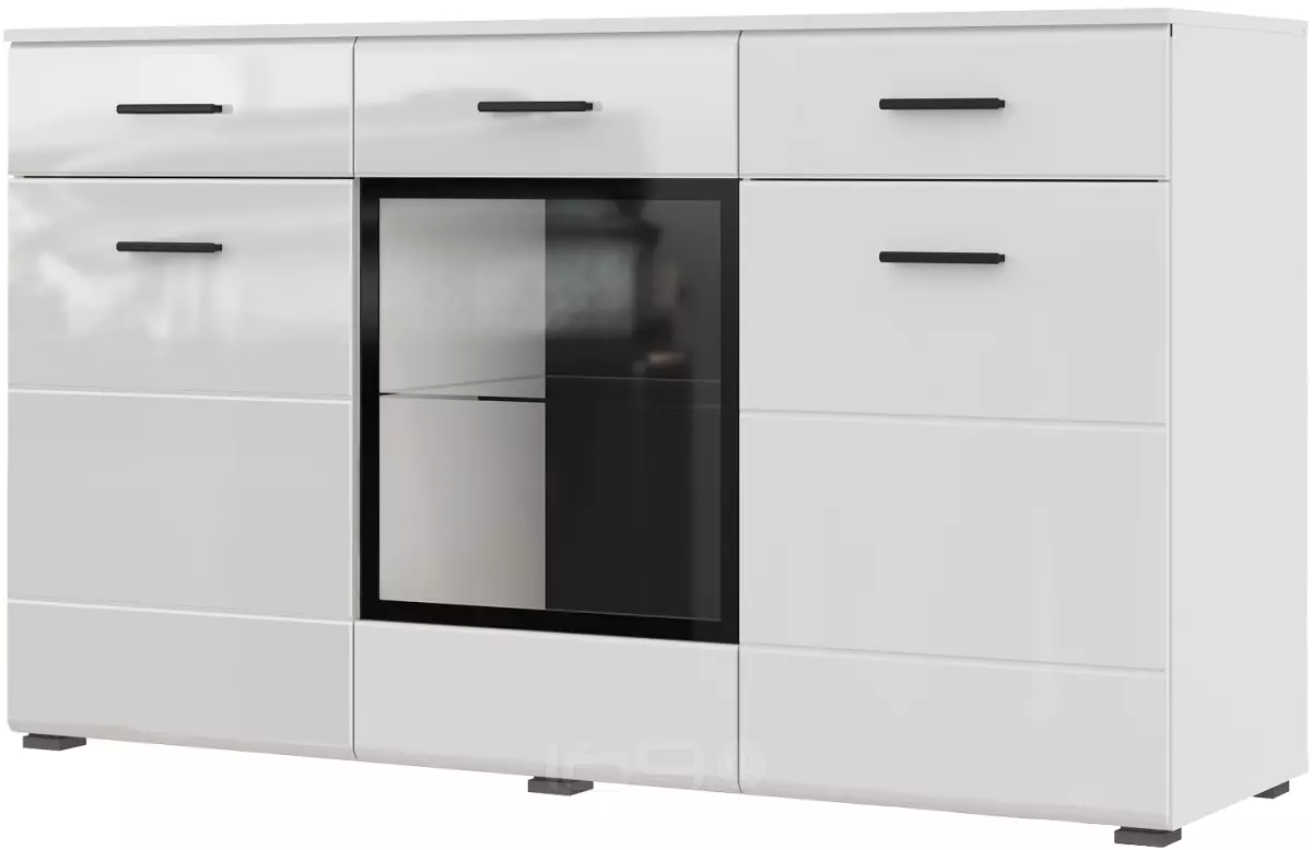 Комод GLOSS КМ-150 Белый/Белый глянец