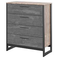 Комод HUGO Т-2 Дуб Гранж/Железный камень