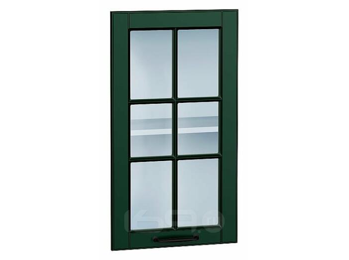 Комплект фасадов Дублин со стеклом для каркаса Ф-25 В400/ВУ590 Special Green