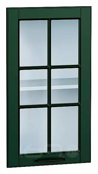 Комплект фасадов Дублин со стеклом для каркаса Ф-25 В400/ВУ590 Special Green