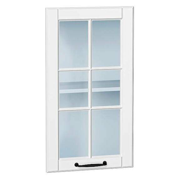 Комплект фасадов Дублин со стеклом для каркаса Ф-25 В400/ВУ590 Special White