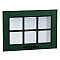 Комплект фасадов Дублин со стеклом для каркаса Ф-84 ВГ500 Special Green