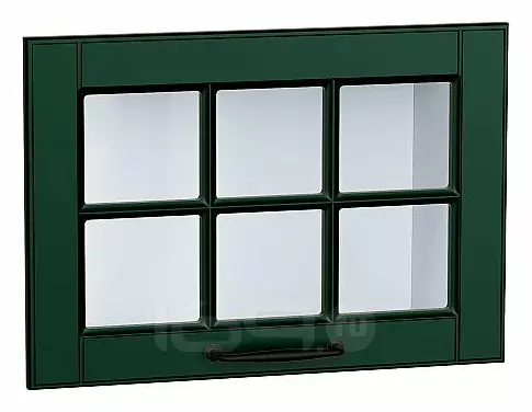 Комплект фасадов Дублин со стеклом для каркаса Ф-84 ВГ500 Special Green