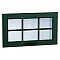 Комплект фасадов Дублин со стеклом для каркаса Ф-86 ВГ600 Special Green