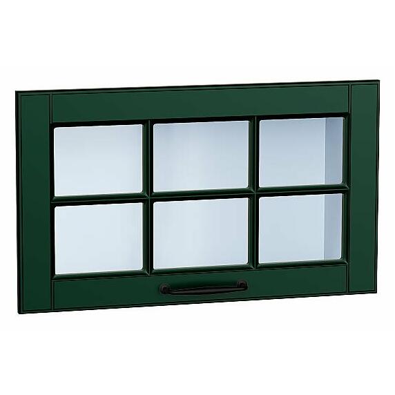 Комплект фасадов Дублин со стеклом для каркаса Ф-86 ВГ600 Special Green