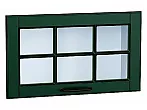 Комплект фасадов Дублин со стеклом для каркаса Ф-86 ВГ600 Special Green
