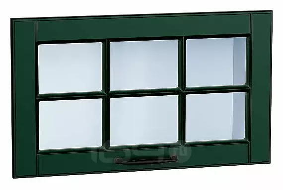 Комплект фасадов Дублин со стеклом для каркаса Ф-86 ВГ600 Special Green