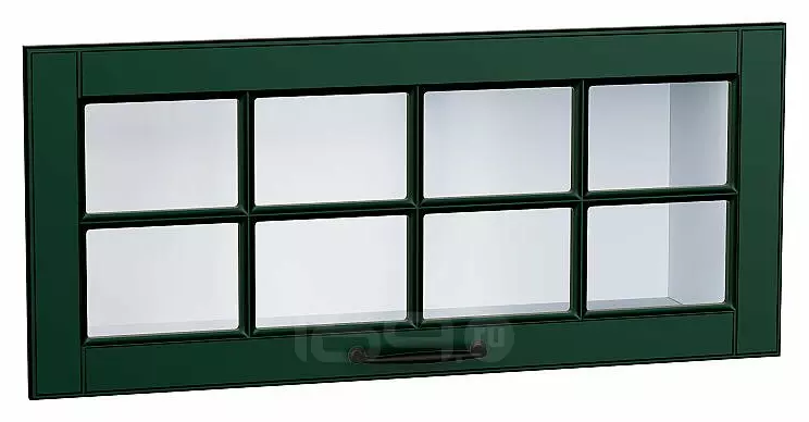 Комплект фасадов Дублин со стеклом для каркаса Ф-88 ВГ800 Special Green