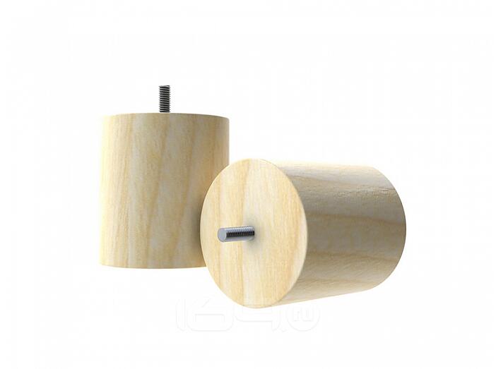 Комплект опор цилиндрических Wooden tube props Матовый лак 9*9*10