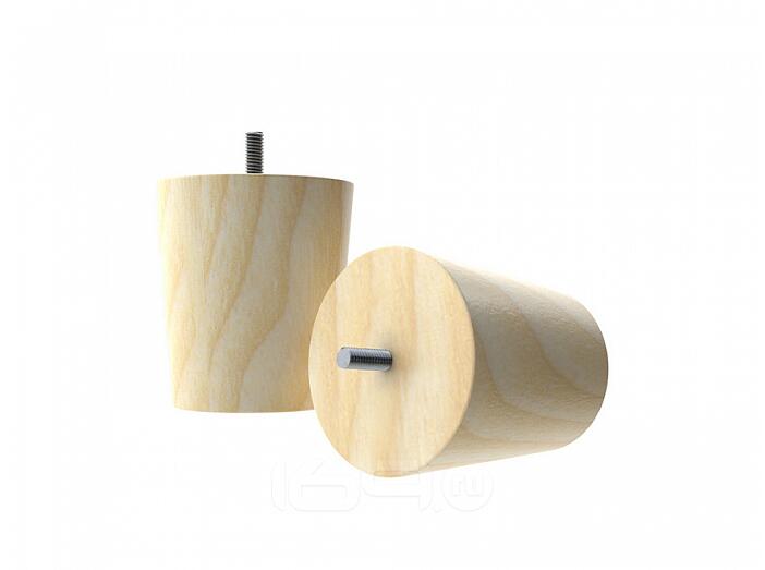 Комплект опор конусообразных Wooden cone props Матовый лак 9*9*10