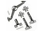 Комплект подъёмника HAFELE Duo с 2 петлями HETTICH Intermat 9943, угол открывания 110 гр